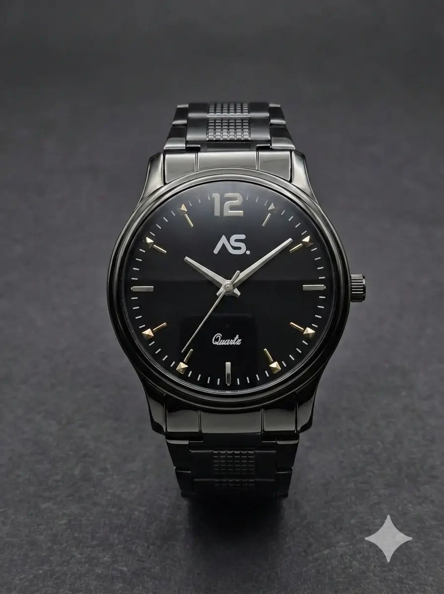 AS. Classic Noir – The Watch That Means Business - Ashoka Watch Company
