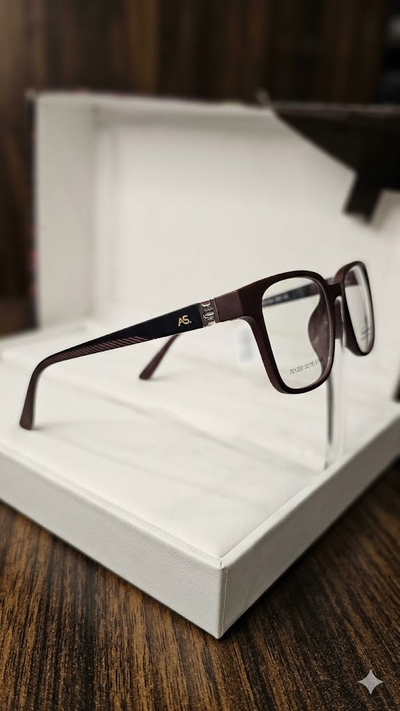 Ashoka Vista Brown Spectacle Frames for Men's : Modern Clarity Meets Timeless Design