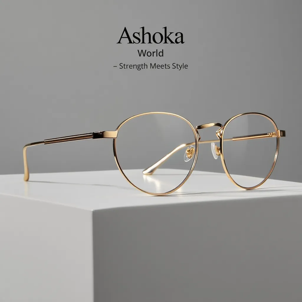 Ashoka World Eyeglass Metal Frames Round