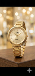 AS. Aura Gold – Elegant Slim - Profile Women’s Quartz Watch / Elegant Women's Watch - Ashoka Watch Company