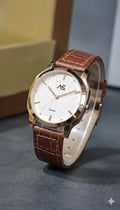 Ashoka Amber Luxe – Rose Gold & Leather Edition / Designer Watches - Ashoka Watch Company