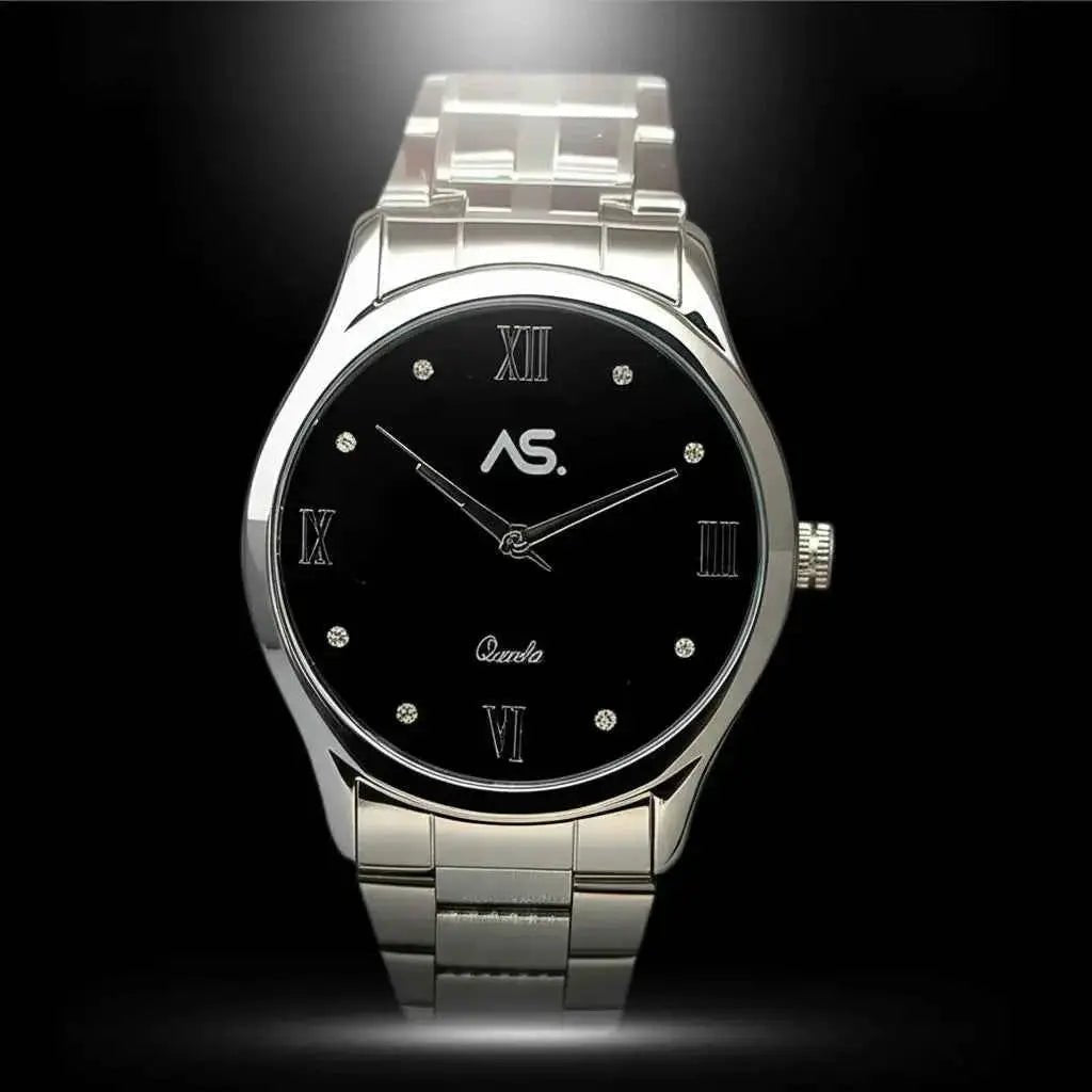 Ashoka Elite Series — Black Dial Quartz Bracelet Watch - Ashoka Watch Company