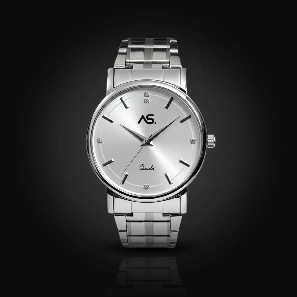 Ashoka Elite Series — Silver Quartz Bracelet Watch - Ashoka Watch Company