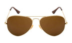 Ashoka Polarised Aviator Golden Brown - Ashoka Watch Company