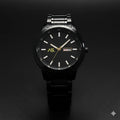 Ashoka "Stealth Executive" – All - Black Minimalist Day - Date Watch - Ashoka Watch Company