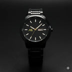Ashoka "Stealth Executive" – All - Black Minimalist Day - Date Watch - Ashoka Watch Company