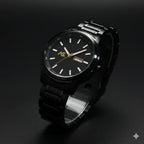 Ashoka "Stealth Executive" – All - Black Minimalist Day - Date Watch - Ashoka Watch Company