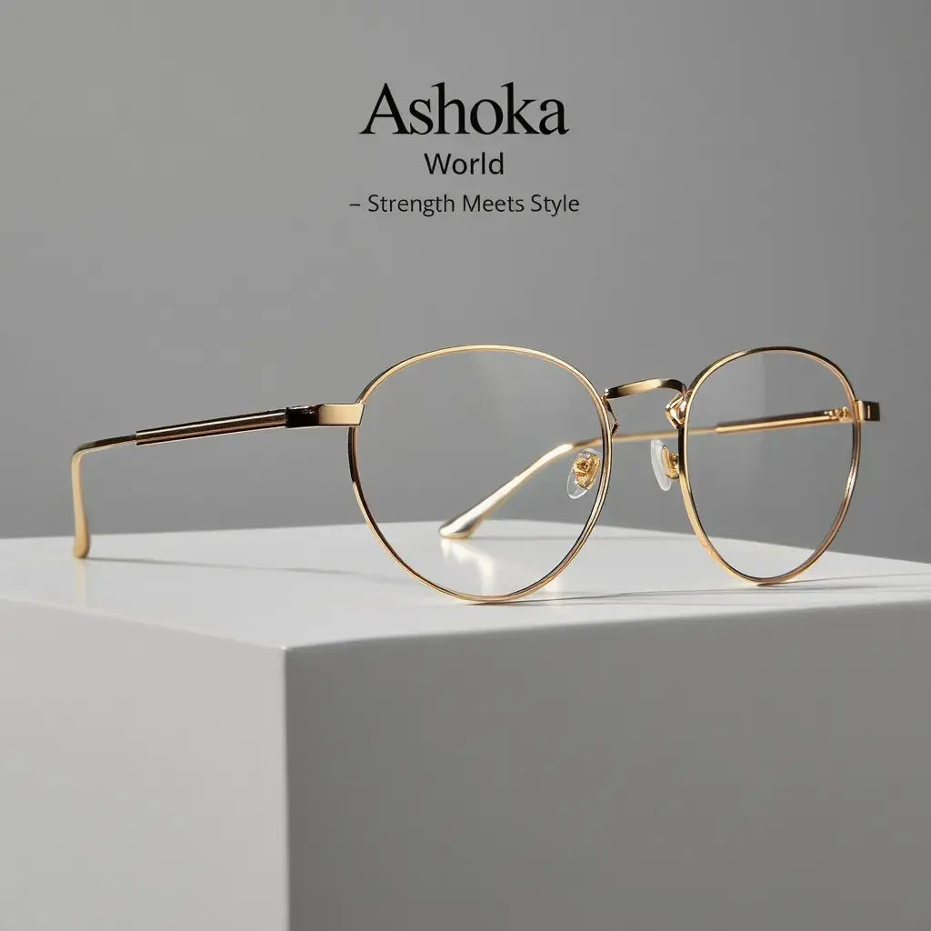 Ashoka World Eyeglass Metal Frames Round - Ashoka Watch Company