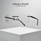 Ashoka World Rimless Eyeglass Frames - Ashoka Watch Company