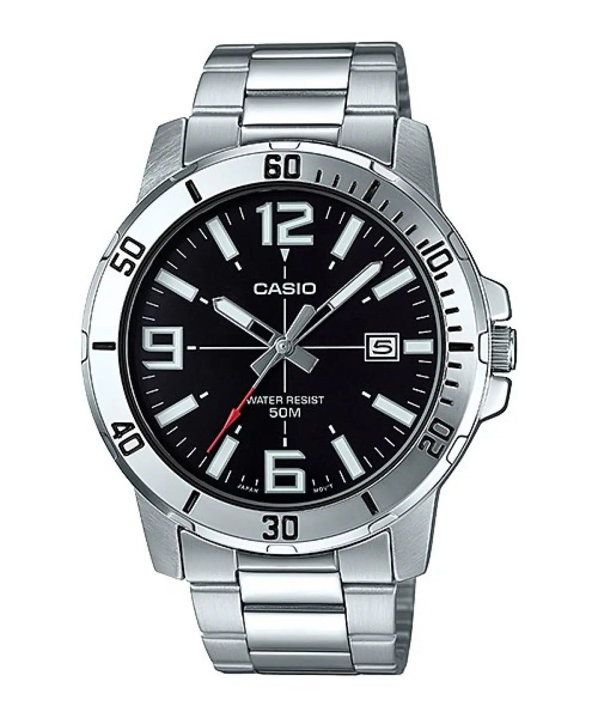 Casio Enticer Analog Black Dial Men's Watch - MTP - VD01D - 1BVUDF (A1361 - Ashoka Watch Company