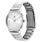 Fastrack Stunners Quartz Analog Silver Dial Metal Strap Watch for Guys - Ashoka Watch Company
