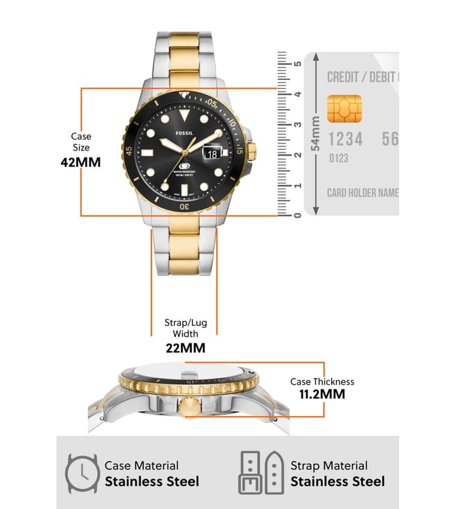 Fossil FS6031 Dive Analog Watch for Men - Ashoka Watch Company