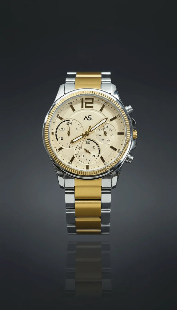 Gold Silver Chronograph – Luxury Redefined