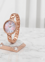 HMT Rose Gold Women’s Watch with Mother - of - Pearl Dial - Ashoka Watch Company