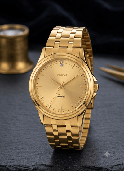 Hmt Watch for Mens Gold Edition - Ashoka Watch Company