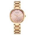 Titan Purple Superheads Quartz Analog Rose Gold Dial Rose Gold Stainless Steel Strap Watch For Women