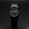 Ashoka "Stealth Executive" – All-Black Minimalist Day-Date Watch Ashoka Watch Company