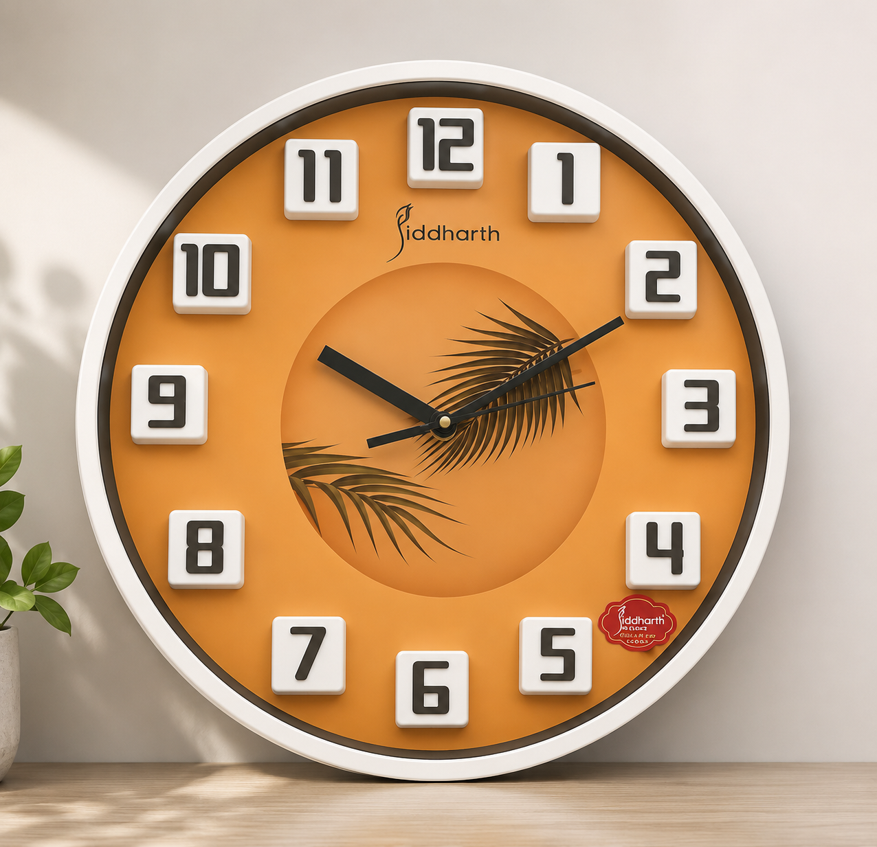 Sidharth Designer 3D Digits Wall Clock