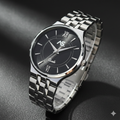 Ashoka Elite Noir – Professional Silver Day-Date Watch Ashoka Watch Company