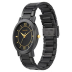 Sonata Quartz Analog Black Dial Metal Strap Watch for Men - Ashoka Watch Company