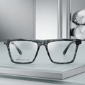 The Ashoka Grey Marble Square Frame for Men's - Ashoka Watch Company