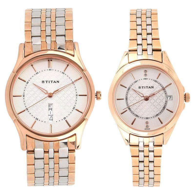 Titan gold sales couple watches